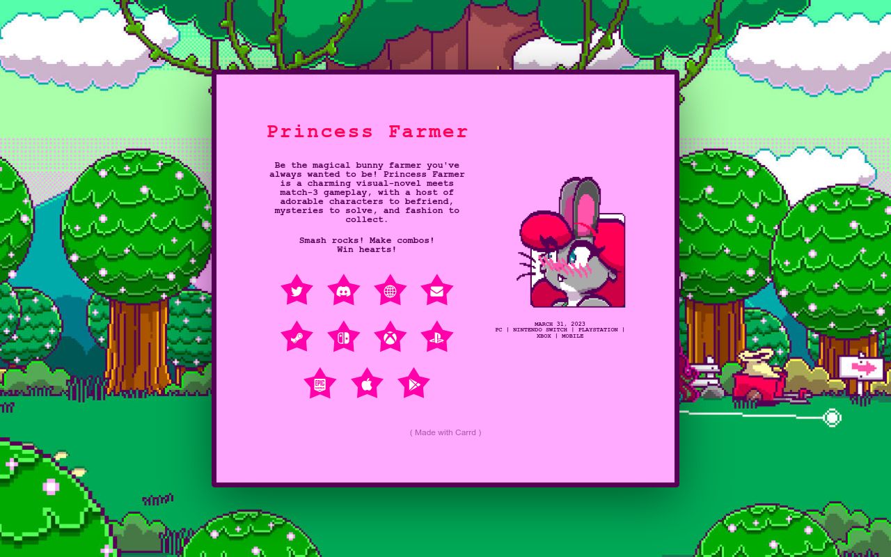 Princess Farmer Sur Nintendo Switch (NEUF Scellé) - Version US, Limited Run #222